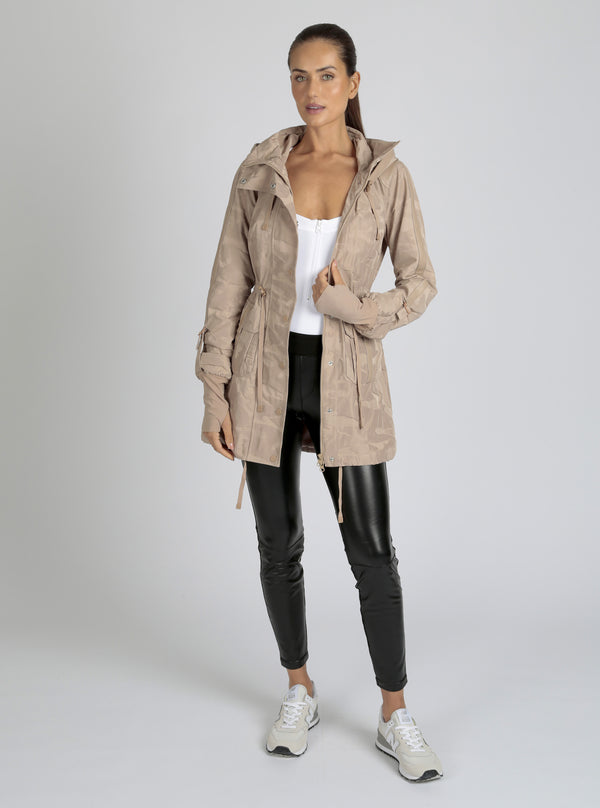 Camo Anorak- Warm  Taupe - Blanc Noir Online Store