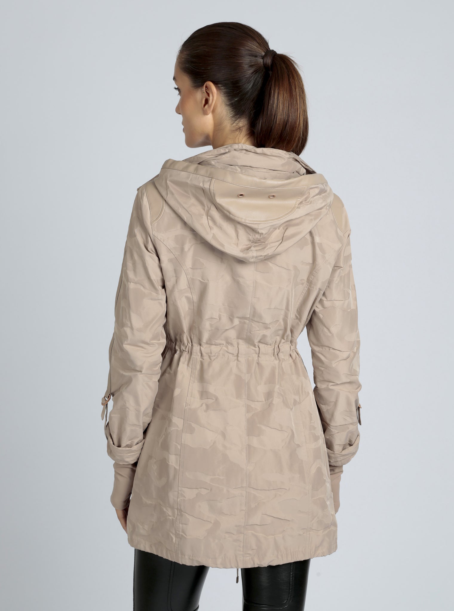Camo Anorak- Warm Taupe - Blanc Noir Online Store
