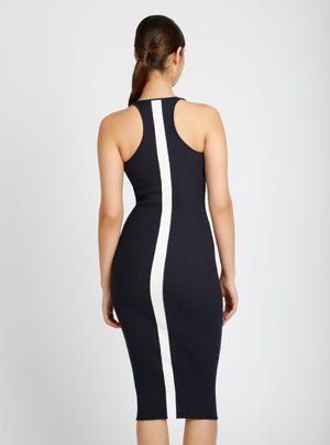 Color Block Dress - Blanc Noir Online Store