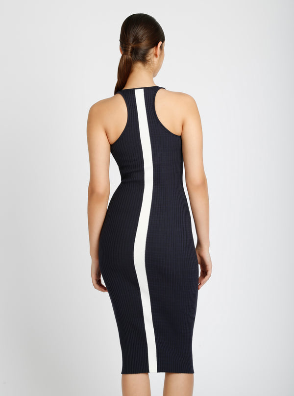 Color Block Dress - Blanc Noir Online Store