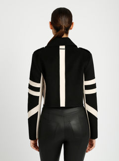 Handmade Wool Crop Jacket - Blanc Noir Online Store