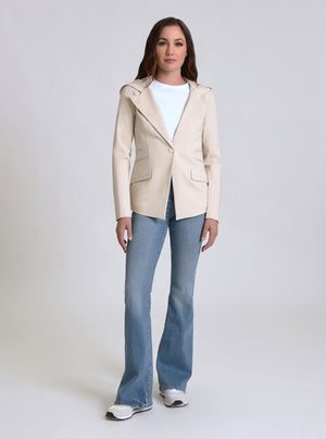 GAYATRI HOODED BLAZER - Blanc Noir Online Store