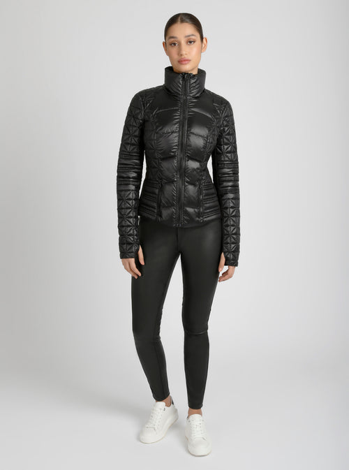 Lightweight Down Filled Packable Puffer - Blanc Noir Online Store