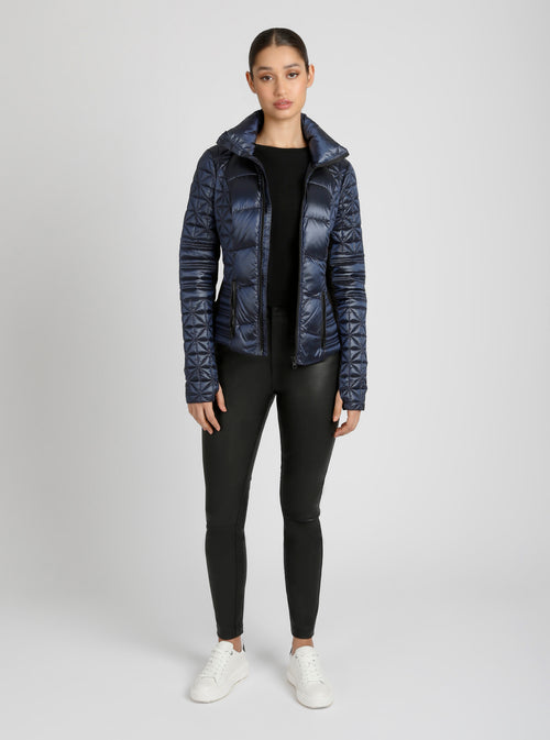 Lightweight Down Filled Packable Puffer - Blanc Noir Online Store