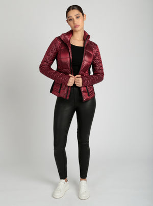Lightweight Down Filled Packable Puffer - Blanc Noir Online Store