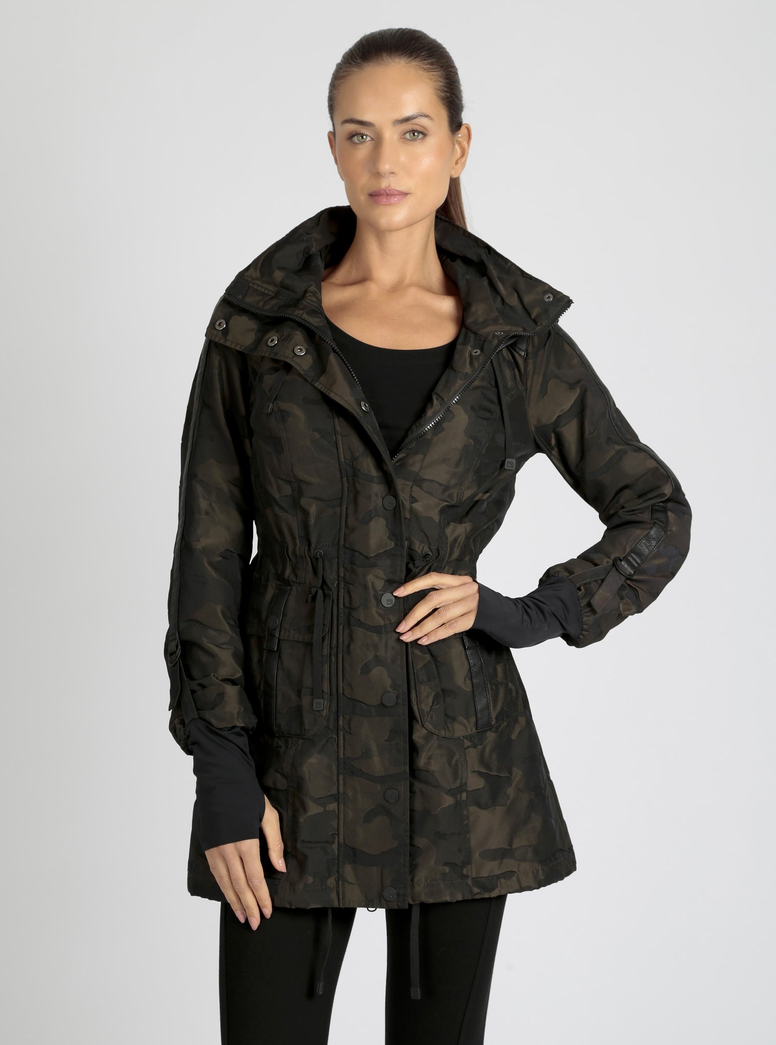 CAMO ANORAK olive camo - Blanc Noir Online Store