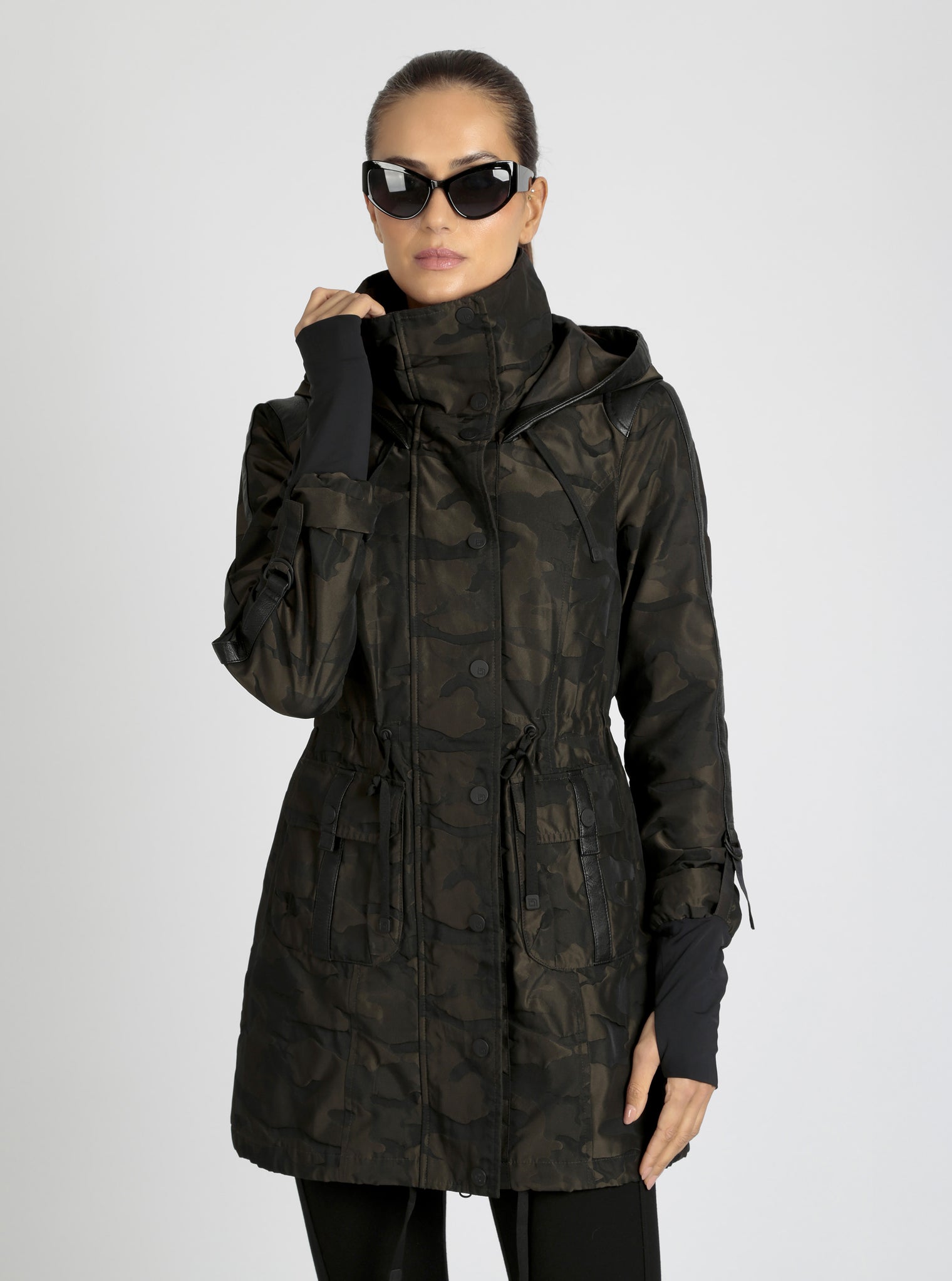 CAMO ANORAK olive camo - Blanc Noir Online Store