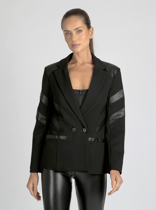Dylan Double Breasted Blazer - Blanc Noir Online Store