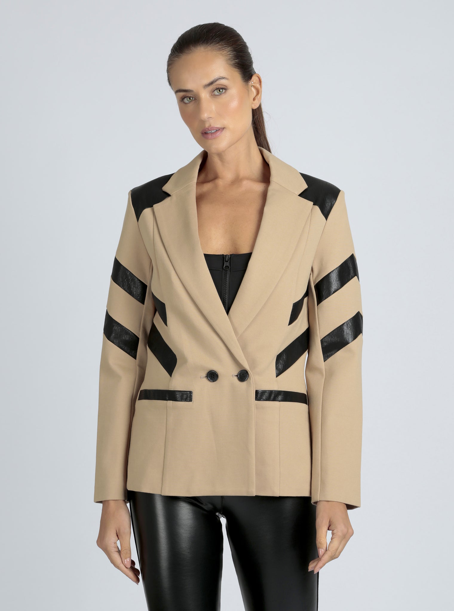 Dylan Double Breasted Blazer - Blanc Noir Online Store