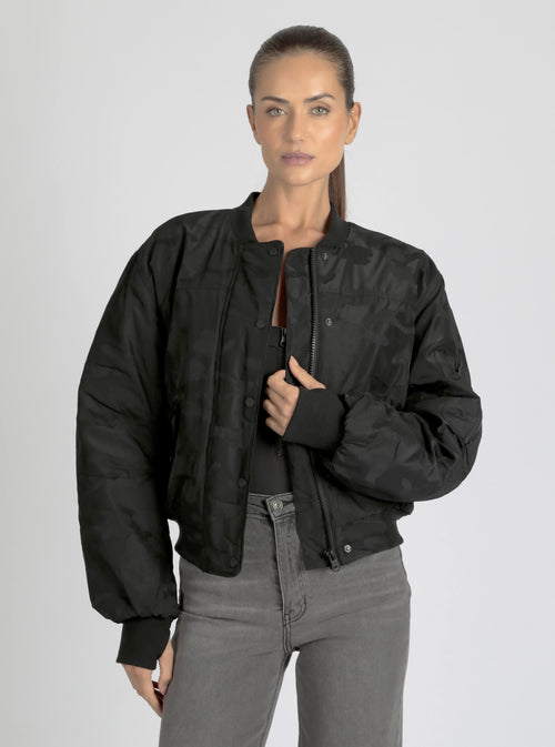 Logan Camo Bomber - Blanc Noir Online Store