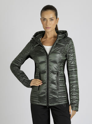 Lightweight Hooded Packable Mid Length Puffer - Blanc Noir Online Store