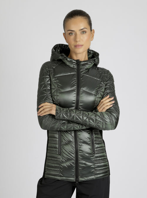 Lightweight Hooded Packable Mid Length Puffer - Blanc Noir Online Store