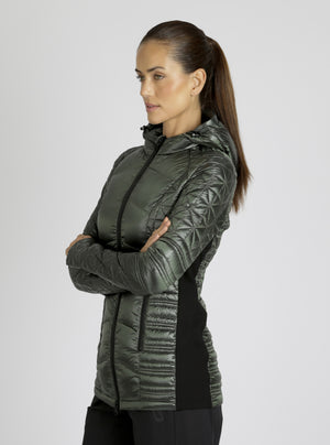 Lightweight Hooded Packable Mid Length Puffer - Blanc Noir Online Store