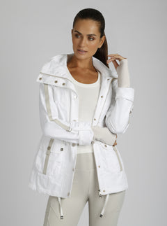 Camo Sport Anorak Gold Trims - Blanc Noir Online Store