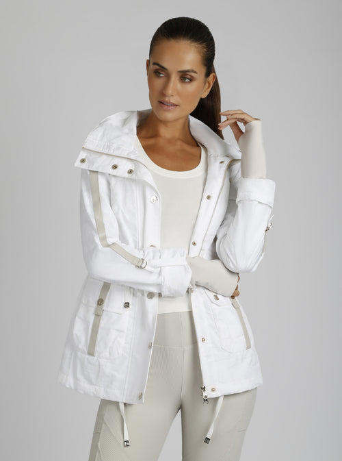 Camo Sport Anorak Gold Trims - Blanc Noir Online Store