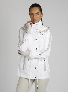 Camo Sport Anorak Gold Trims - Blanc Noir Online Store