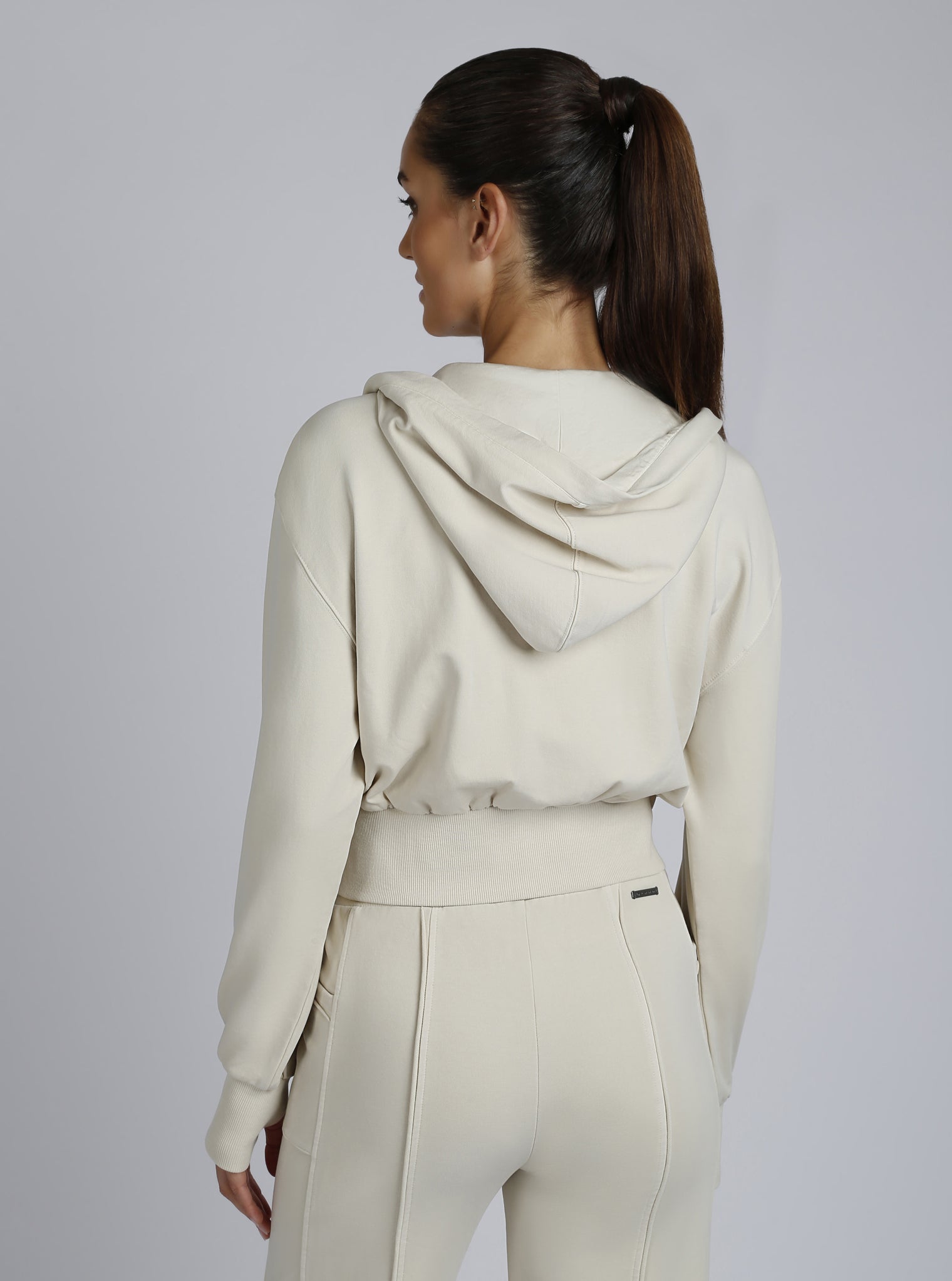 Allegra Raw Edge Hoodie - Blanc Noir Online Store