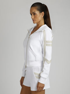 Maitri Hoodie Gold Trims - Blanc Noir Online Store
