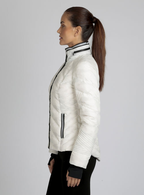 Camo Reflective Puffer Down Filled Super Hero - Blanc Noir Online Store