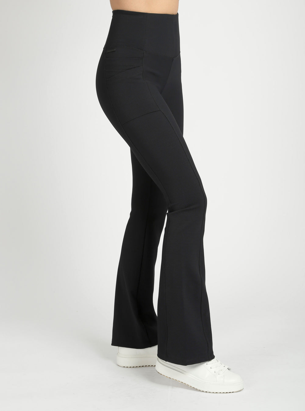 Directional Rib Bootcut Pant - Blanc Noir Online Store