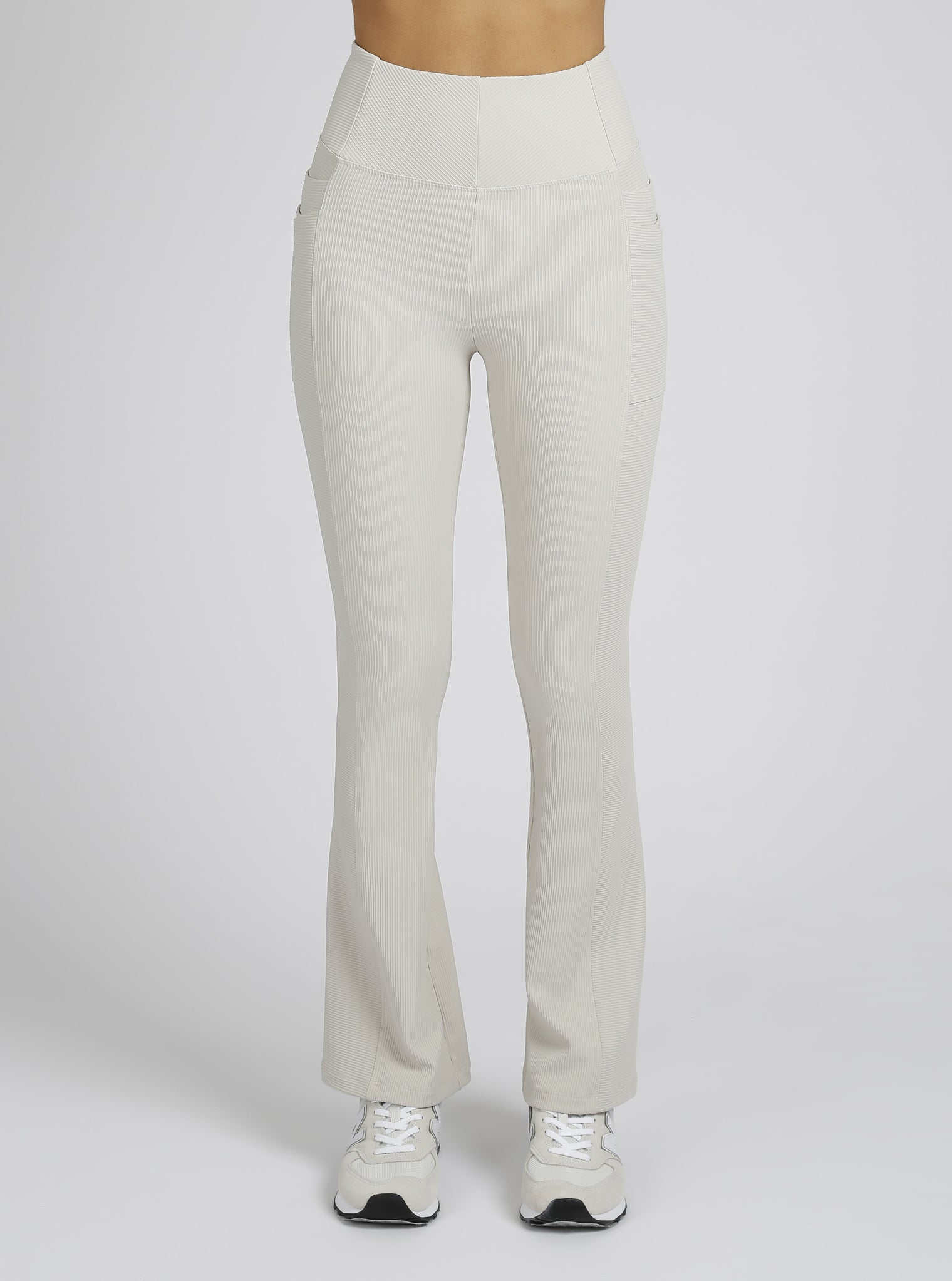 Directional Rib Bootcut Gold Trims - Blanc Noir Online Store