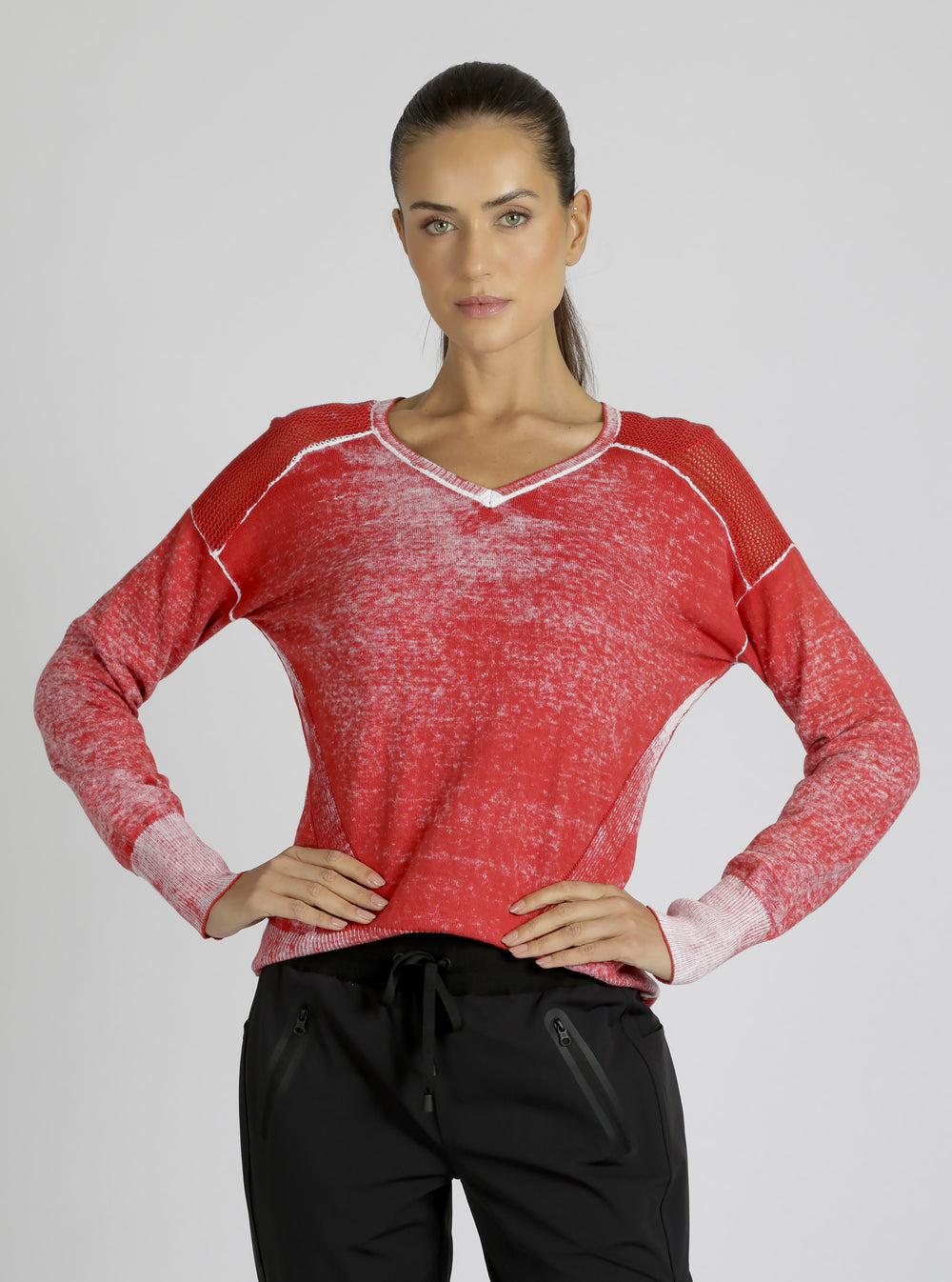 V-Neck Huntress Sweater - Blanc Noir Online Store