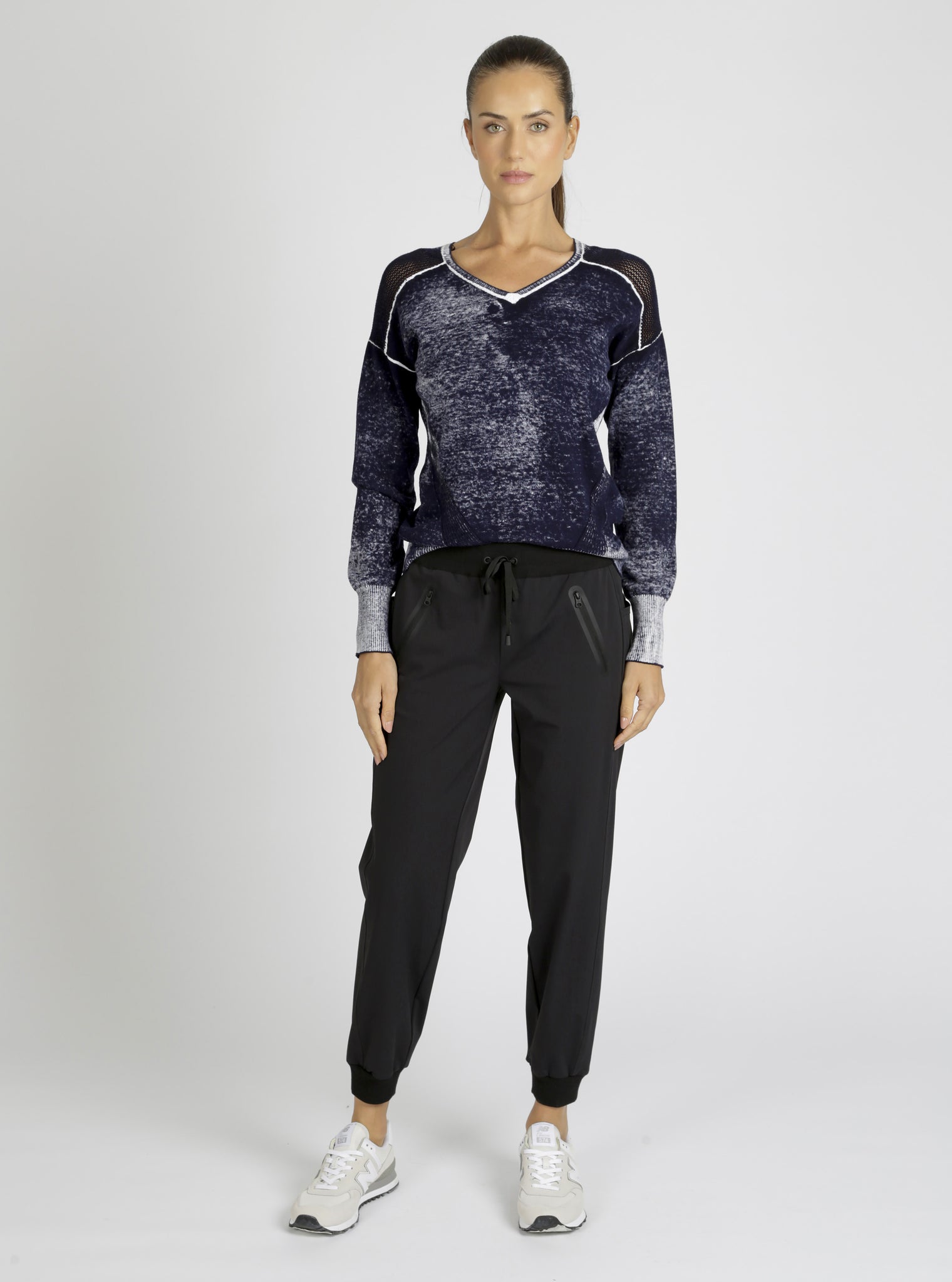 V-Neck Huntress Sweater - Blanc Noir Online Store