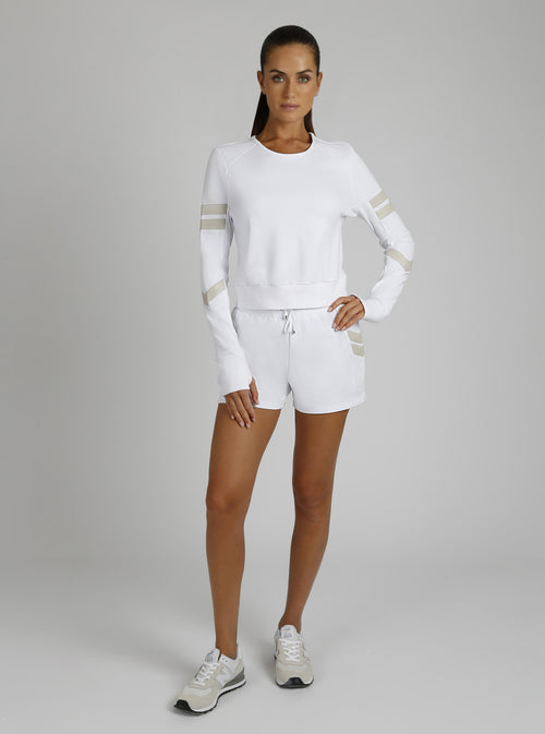 Maitri Sweatshirt Gold Trims - Blanc Noir Online Store
