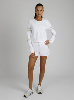 Maitri Sweatshirt Gold Trims - Blanc Noir Online Store