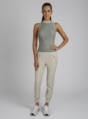 Astrid Mock Neck Top - Blanc Noir Online Store