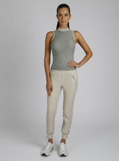 Astrid Mock Neck Top - Blanc Noir Online Store