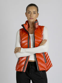 Super Hero Down Filled Vest - Blanc Noir Online Store