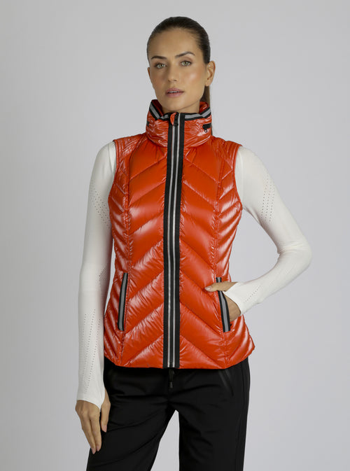 Super Hero Down Filled Vest - Blanc Noir Online Store