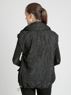 Camo Oversize Svetlana Vest Gold Trims - Blanc Noir Online Store