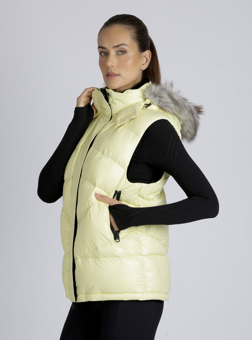 Afterburn Puffer Down Filled Vest - Blanc Noir Online Store