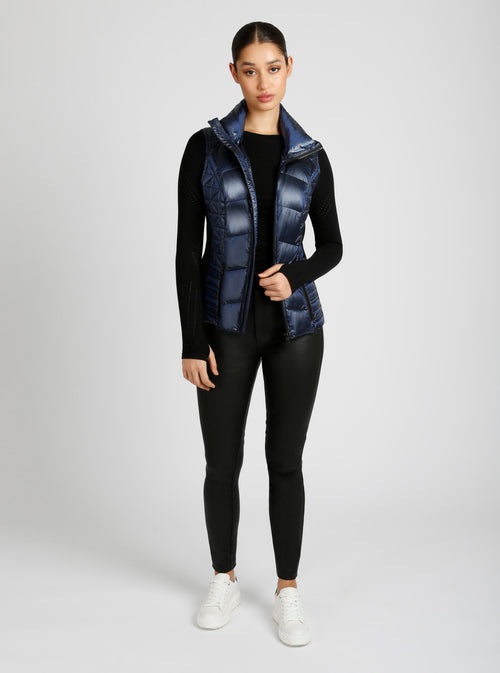Lightweight Packable Puffer Vest - Blanc Noir Online Store