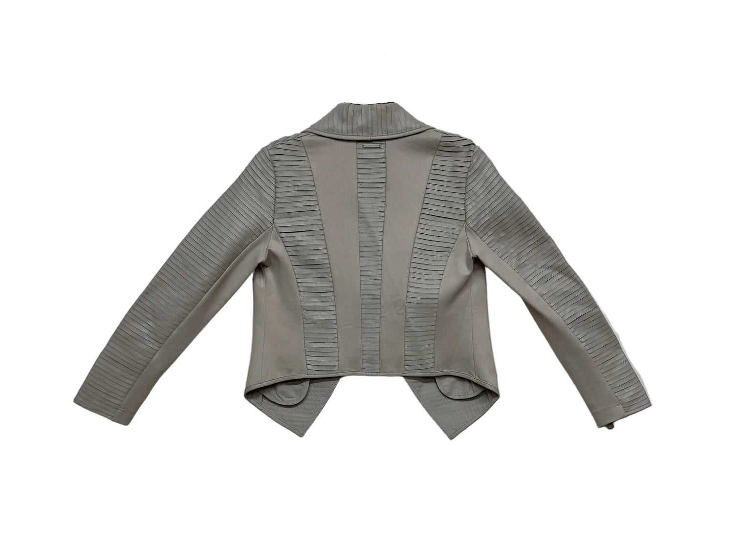 VAULT_710 StripLeather Drape Front Clay