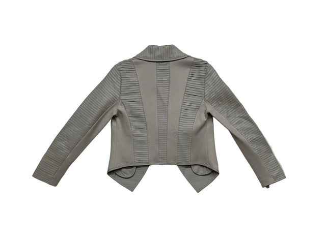 VAULT_710 StripLeather Drape Front Clay
