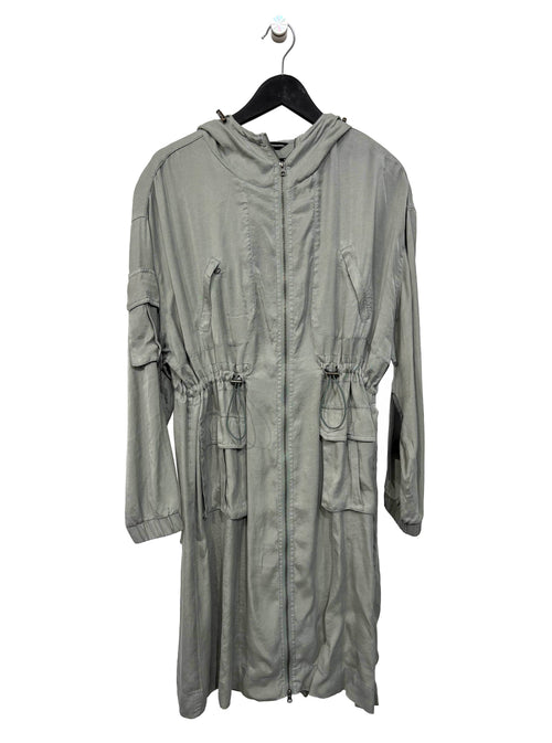 VAULT Hooded Tencel Maxi-length anorak - HOLD NY - Blanc Noir Online Store