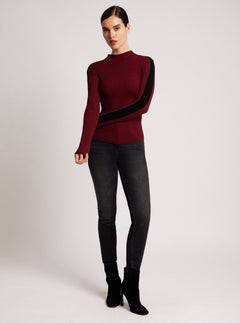 Blair Mock Neck Sweater - Blanc Noir Online Store