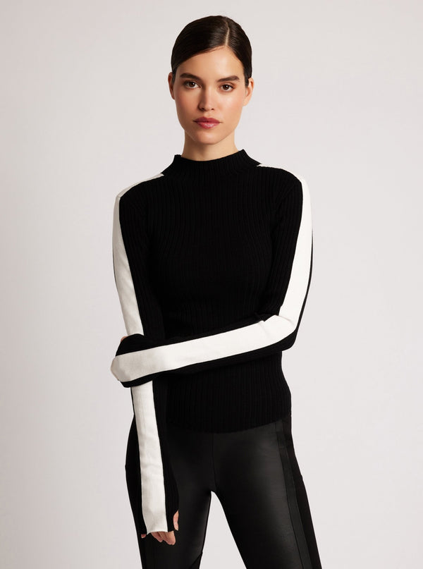 Blair Mock Neck Sweater - Blanc Noir Online Store