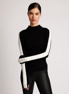 Blair Mock Neck Sweater - Blanc Noir Online Store