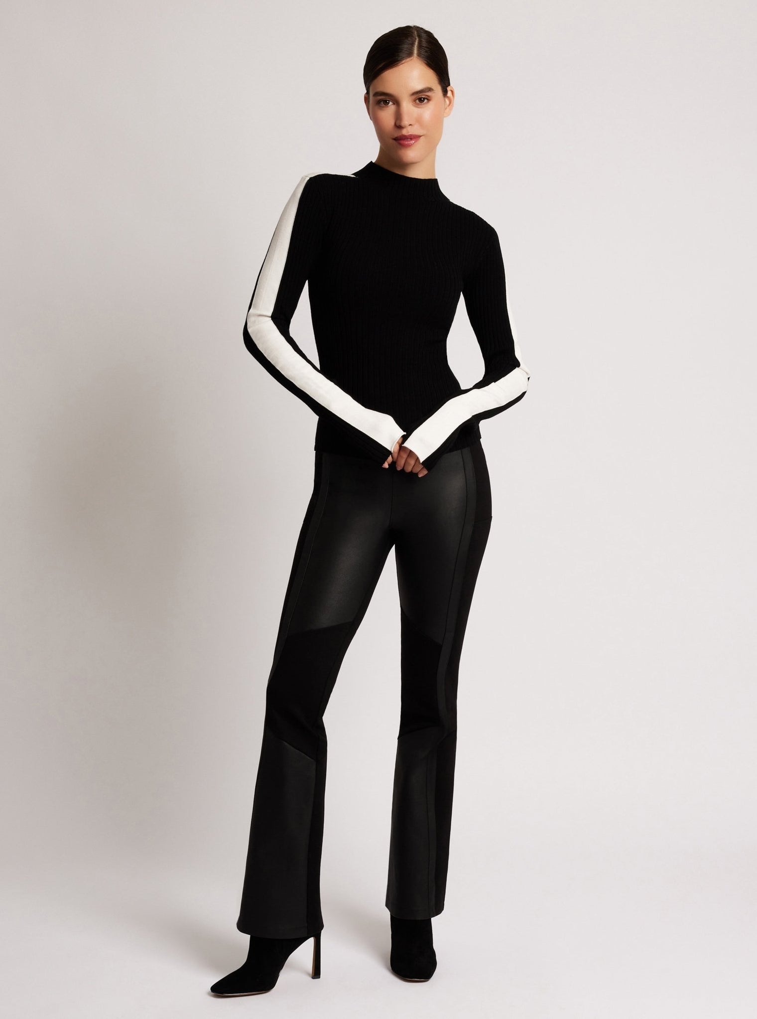 Blair Mock Neck Sweater - Blanc Noir Online Store