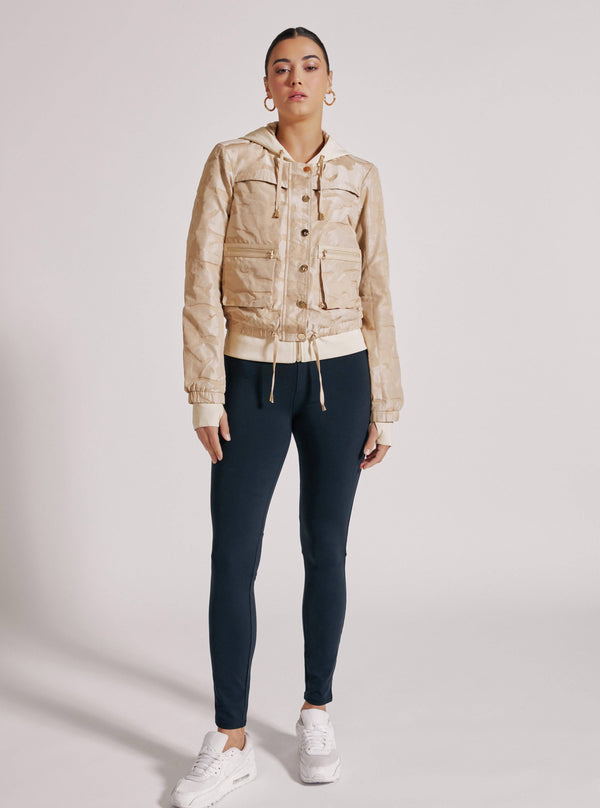 CAMO SKYFALL AVIATOR JACKET GOLD TRIMS - sold to citi trends - Blanc Noir Online Store