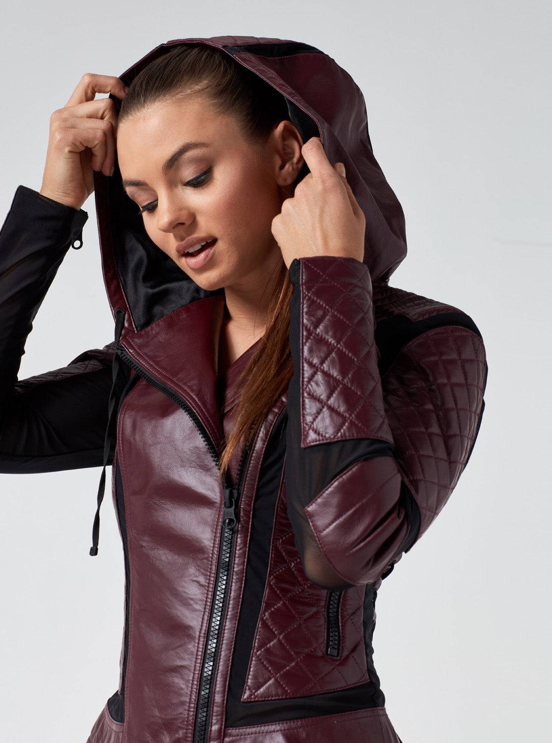 VOYAGE HOODED MOTO - Blanc Noir Online Store