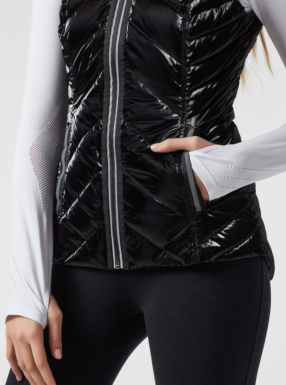 SUPER HERO VEST WITH REFLECTIVE TRIM - Blanc Noir Online Store