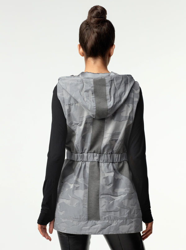 Camo Elongated Vest FINAL SALE - Blanc Noir Online Store