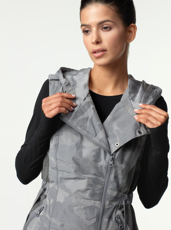 Camo Elongated Vest FINAL SALE - Blanc Noir Online Store