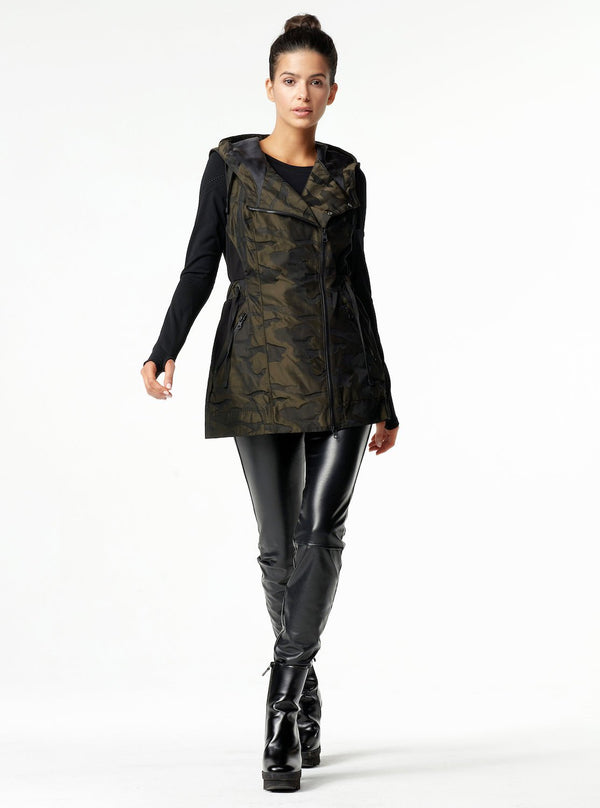 Camo Elongated Vest - Blanc Noir Online Store