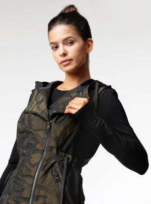 Camo Elongated Vest - Blanc Noir Online Store